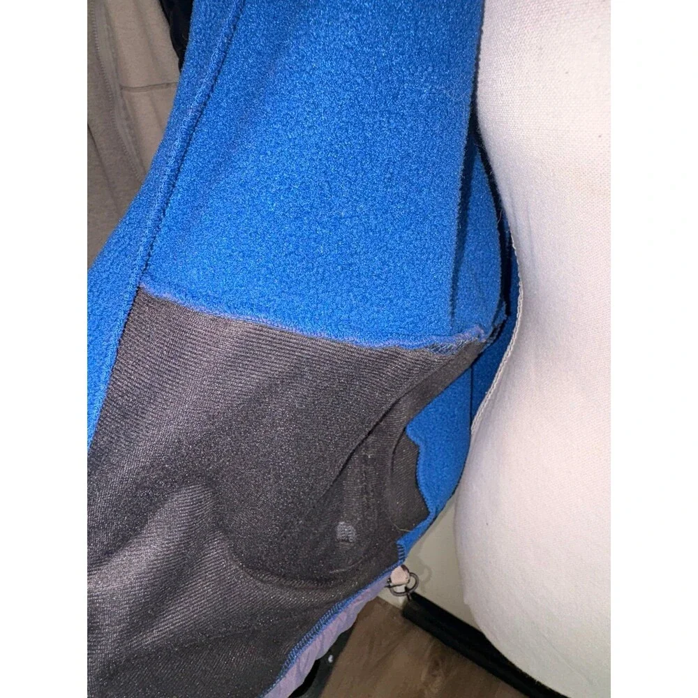 The North Face TNF Youth Blue & Grey Polyester Full‎ Zip Jacket Size Large